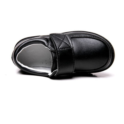 Μοκασίνια Μαύρα με Αυτοκόλλητο Strap
