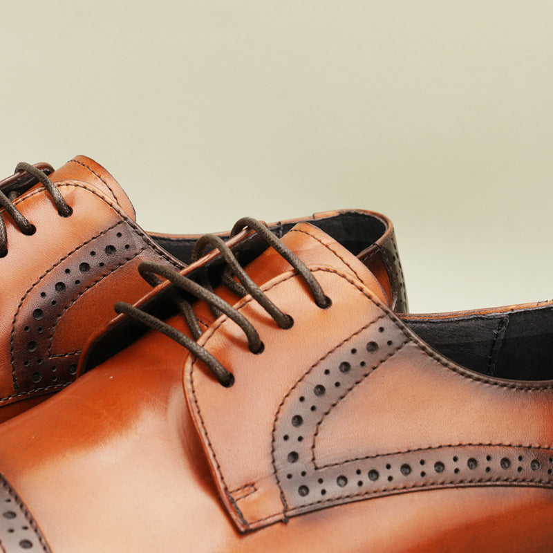 Ανδρικά Παπούτσια Brogues με Τρυπητό Σχέδιο