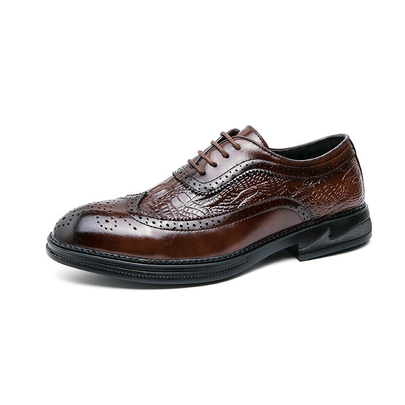Ανδρικά Brogues με Ανάγλυφο Σχέδιο Δέρματος