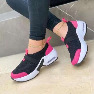 Slip-On Αθλητικά Παπούτσια με Αερόσoλα & Ελαστικό Κλείσιμο
