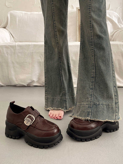Loafers με Chunky Σόλα & Διακοσμητική Μεταλλική Αγκράφα