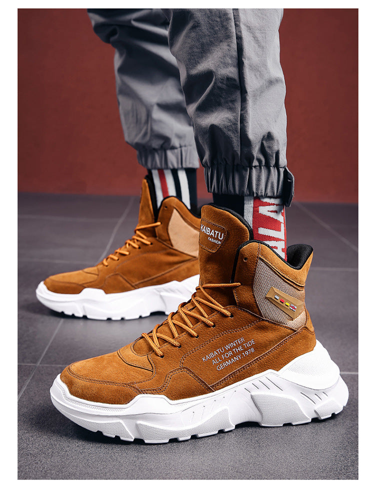Ανδρικά Χειμερινά Sneakers με Chunky Σόλα & Υψηλό Κολάρο