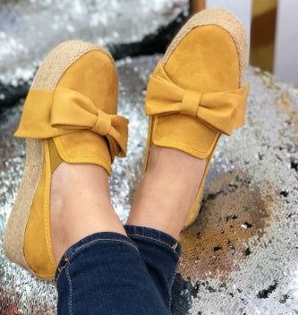 Slip-On Πλατφόρμες με Ψάθινη Σόλα