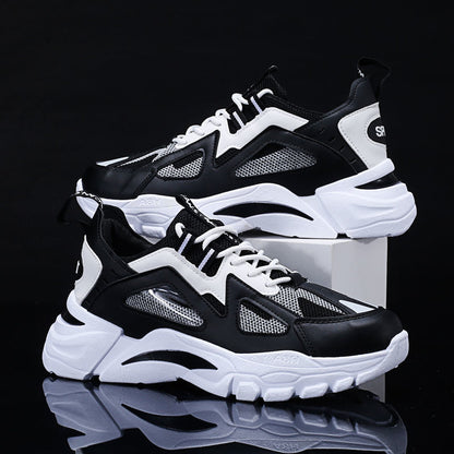Chunky Sneakers με Δίχρωμες Λεπτομέρειες & Ανάγλυφη Σόλα
