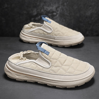 Ανδρικά Slip-On Παπούτσια με Καπιτονέ Σχέδιο & Ελαστική Φτέρνα