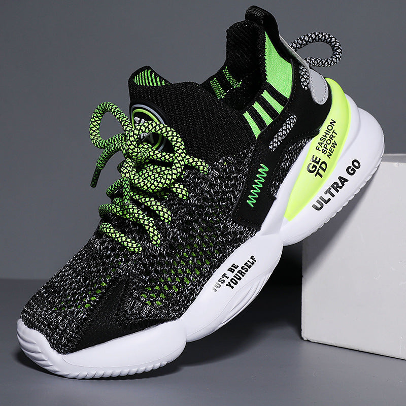 Sneakers με Πλεκτό Άνω Μέρος & Πολύχρωμες Λεπτομέρειες