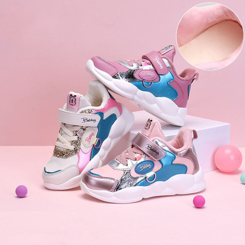 Sneakers με Γούνα & Πολύχρωμες Λεπτομέρειες