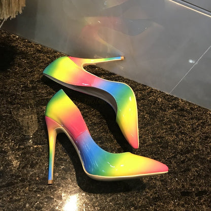 Γόβες Stiletto με Degrade Χρωματισμούς