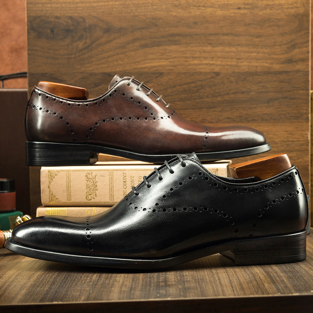 Ανδρικά Brogues Oxford με Διάτρητο Σχέδιο