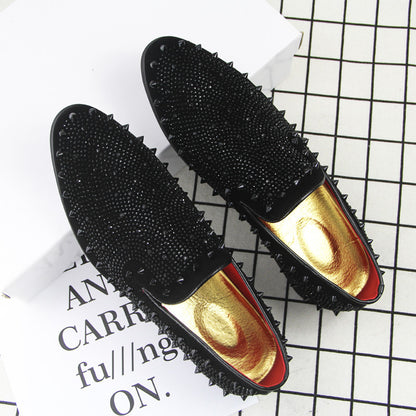 Ανδρικά Loafers με Καρφιά & Διακοσμητικά Στρας