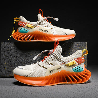 Ανδρικά Sneakers με Ανατρεπτικό Σχέδιο & Ανάγλυφη Σόλα