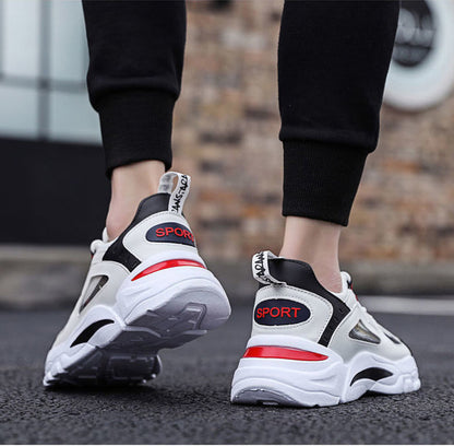 Chunky Sneakers με Δίχρωμες Λεπτομέρειες & Ανάγλυφη Σόλα