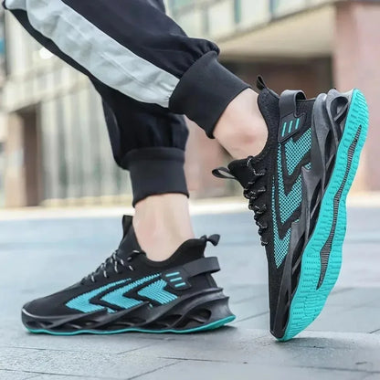 Ανδρικά Αθλητικά Παπούτσια Running με Πλεκτό Υλικό & Φουτουριστική Σόλα