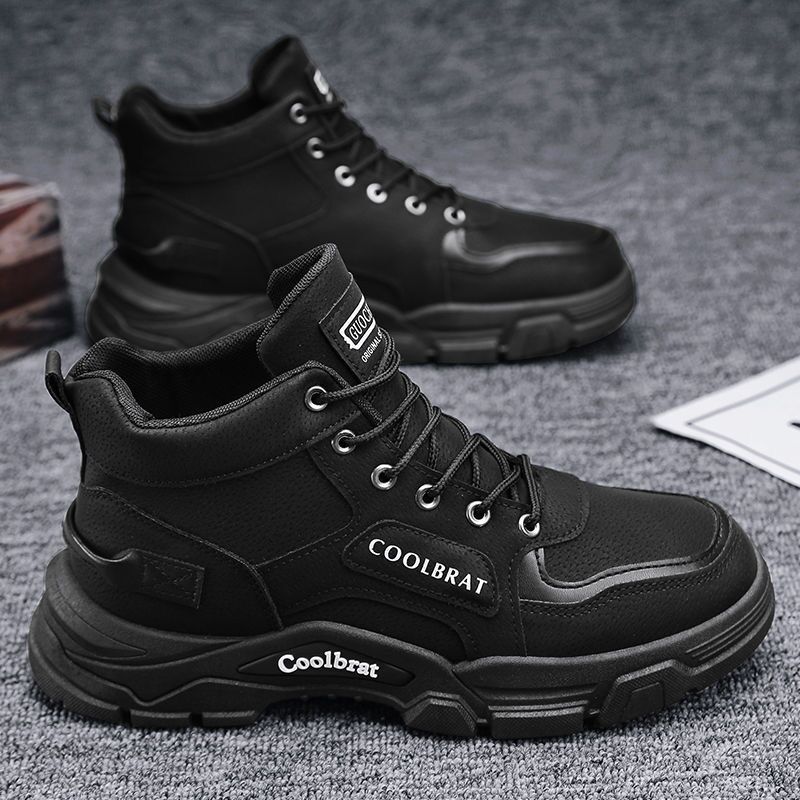 Ανδρικά Casual Μποτάκια με Chunky Σόλα & Δερματίνη