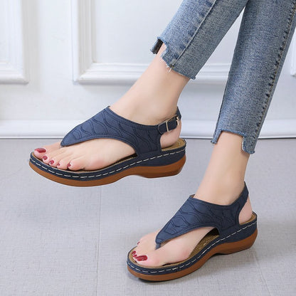 Γυναικεία Ανατομικά Σανδάλια Flip-Flop με Ρυθμιζόμενο Λουράκι & Μαλακό Πάτο