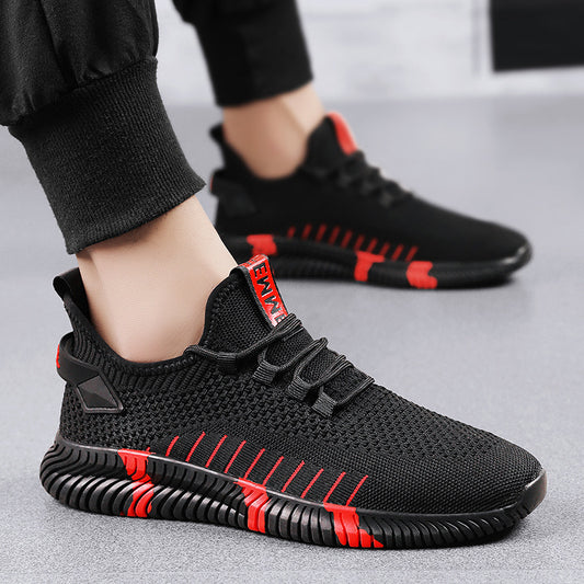 Ανδρικά Πλεκτά Sneakers Με Αντικραδασμική Σόλα