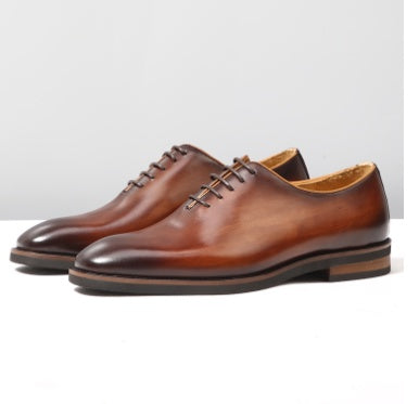 Ανδρικά Παπούτσια Oxford Wholecut με Χειροποίητο Φινίρισμα