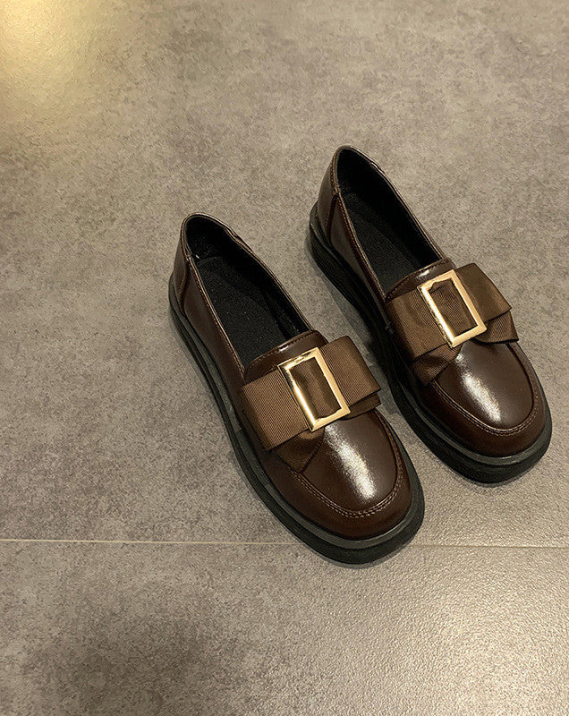 Loafers με Διακοσμητικό Φιόγκο & Μεταλλική Αγκράφα