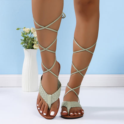 Γυναικεία Strappy Σανδάλια με Χιαστί Λουράκια & Ανατομική Σόλα