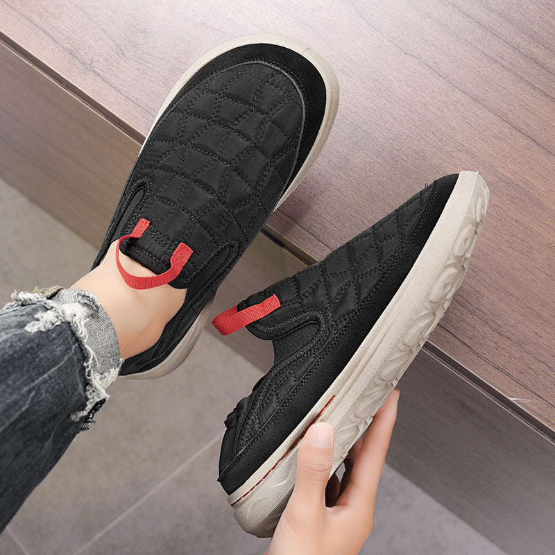 Ανδρικά Slip-On Παπούτσια με Καπιτονέ Σχέδιο & Ελαστική Φτέρνα