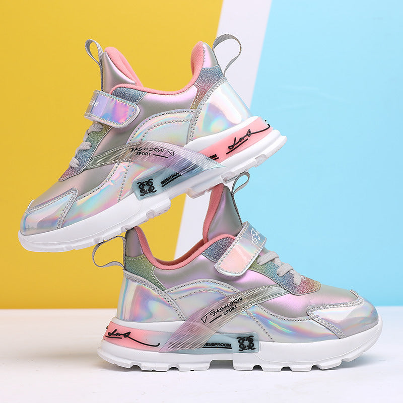 Sneakers με Πολύχρωμες Πινελιές & Σπορ Σόλα
