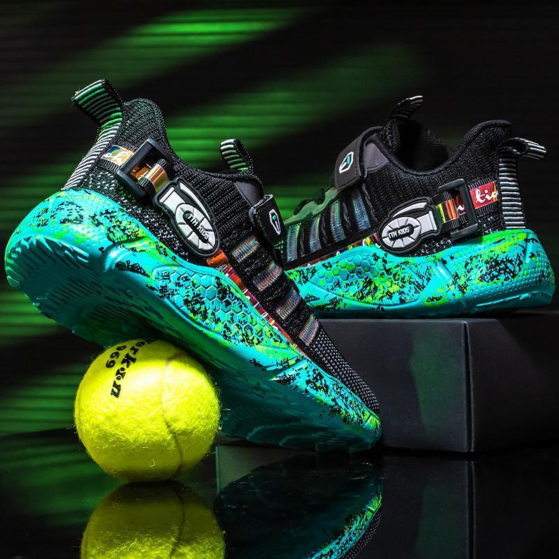 Sport Sneakers με Κλείσιμο Σκράτς & Μοναδικό Σχέδιο στη Σόλα