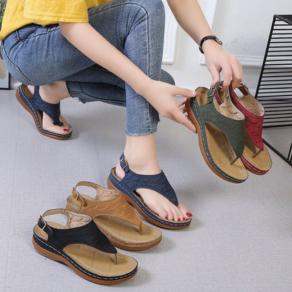 Γυναικεία Ανατομικά Σανδάλια Flip-Flop με Ρυθμιζόμενο Λουράκι & Μαλακό Πάτο