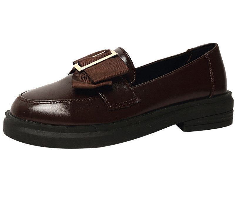 Loafers με Διακοσμητικό Φιόγκο & Μεταλλική Αγκράφα
