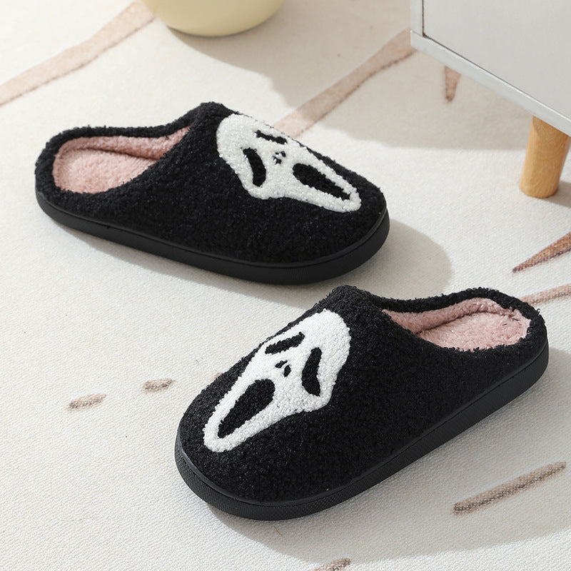 Ανδρικές Παντόφλες Fleece με Χιουμοριστικά Τρομακτικά Σχέδια