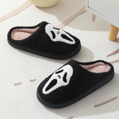 Ανδρικές Παντόφλες Fleece με Χιουμοριστικά Τρομακτικά Σχέδια