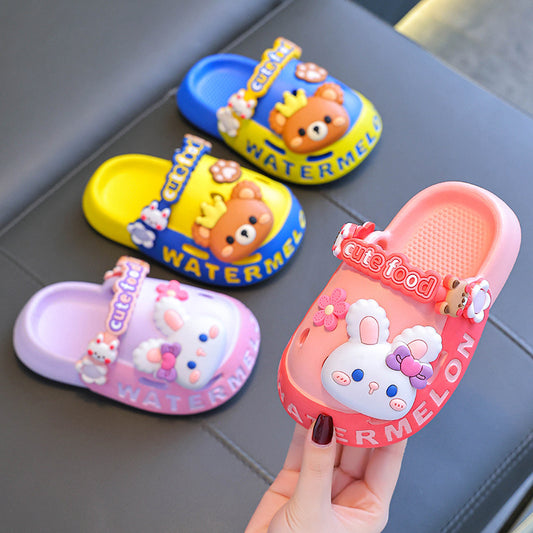 Παιδικά Clogs με 3D Σχέδια & Λουράκι "Cute Food"