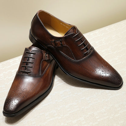 Επίσημα Brogues με Διακριτική Τρυπητή Διακόσμηση & Πλευρική Διακοσμητική Αγκράφα