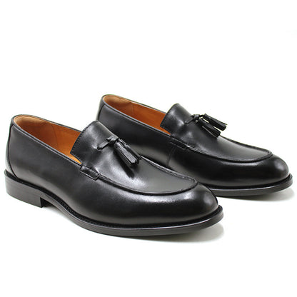 Ανδρικά Loafers με Διακοσμητικές Φούντες & Λείο Φινίρισμα