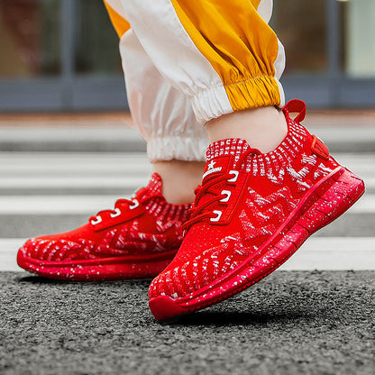 Πλεκτά Sneakers με Ελαστική Σόλα & Μοναδικό Σχέδιο