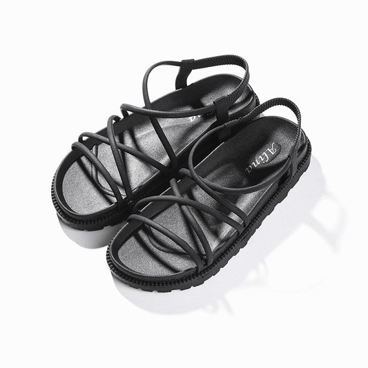 Σανδάλια Strappy με Λεπτά Λουράκια & Άνετο Πάτο
