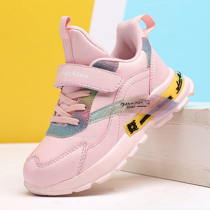 Sneakers με Πολύχρωμες Πινελιές & Σπορ Σόλα