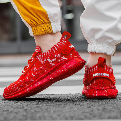 Πλεκτά Sneakers με Ελαστική Σόλα & Μοναδικό Σχέδιο