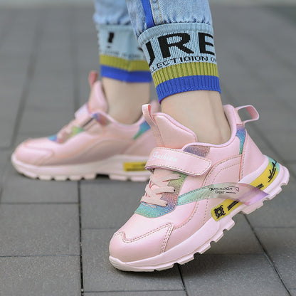 Sneakers με Πολύχρωμες Πινελιές & Σπορ Σόλα