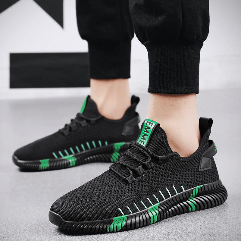 Ανδρικά Πλεκτά Sneakers Με Αντικραδασμική Σόλα
