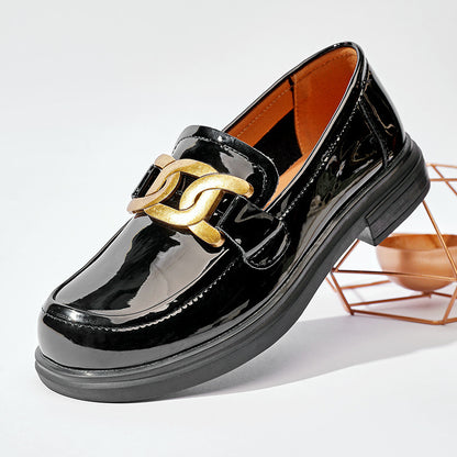 Λουστρίνι Loafers με Διακοσμητική Μεταλλική Λεπτομέρεια