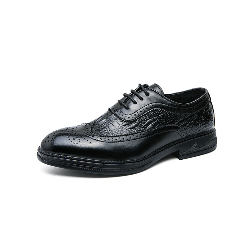 Ανδρικά Brogues με Ανάγλυφο Σχέδιο Δέρματος