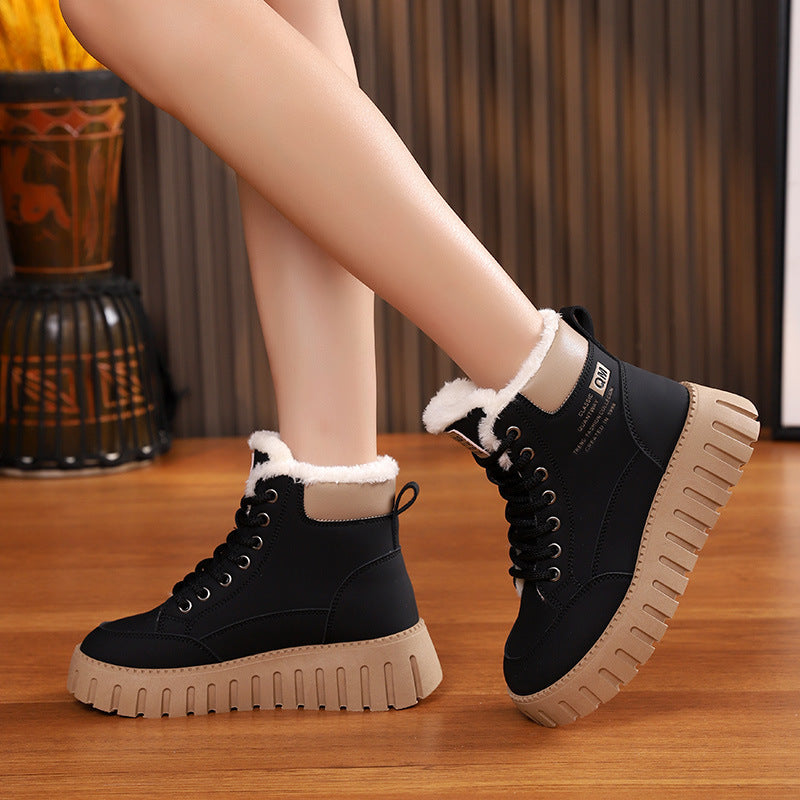 Casual Μποτάκια με Chunky Σόλα & Γούνινη Επένδυση