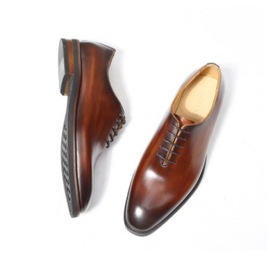 Ανδρικά Παπούτσια Oxford Wholecut με Χειροποίητο Φινίρισμα